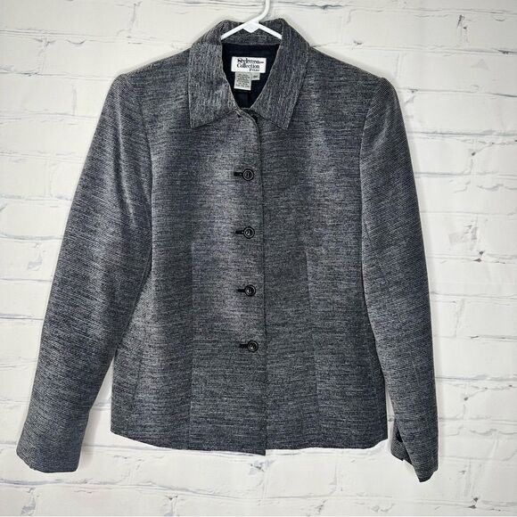 Style & Co size 6 petite silver blazer - Picture 1 of 4